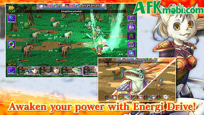 Tựa game Alphadia IV cổ điển của KEMCO có phiên bản làm lại mang tên RPG Alphadia F 3