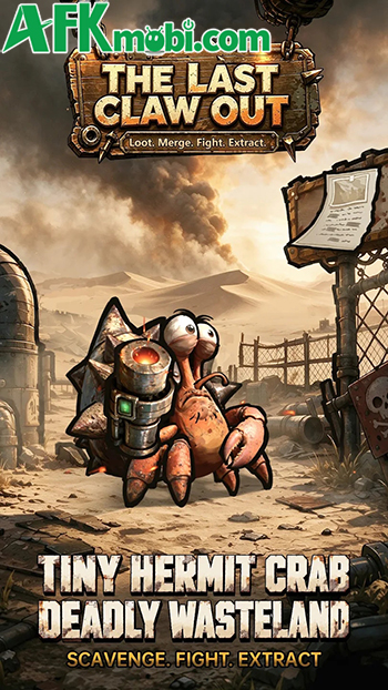 Cùng cua ẩn sĩ chiến đấu qua các đợt sinh vật đột biến trong game The Last Claw Out 0