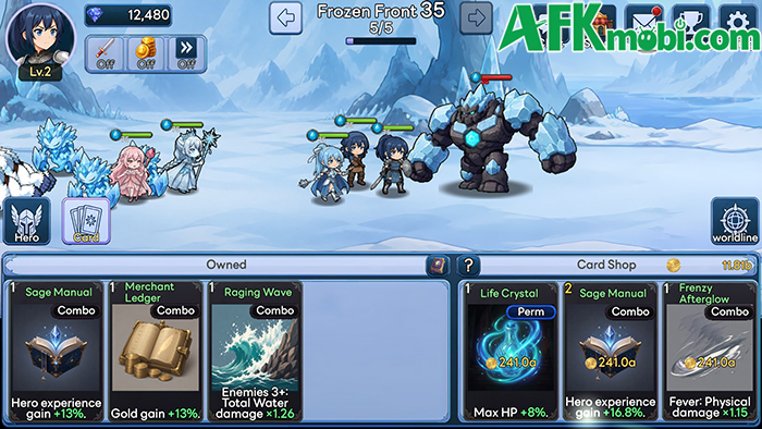Aeterna Loop: Tactical Idle RPG game nhàn rỗi với cơ chế xây dựng bộ bài gia tăng sức mạnh 1