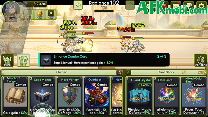 Aeterna Loop: Tactical Idle RPG game nhàn rỗi với cơ chế xây dựng bộ bài gia tăng sức mạnh 2
