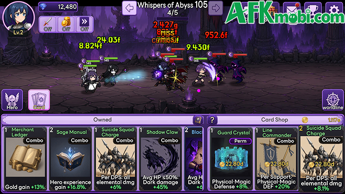 Aeterna Loop: Tactical Idle RPG game nhàn rỗi với cơ chế xây dựng bộ bài gia tăng sức mạnh 3
