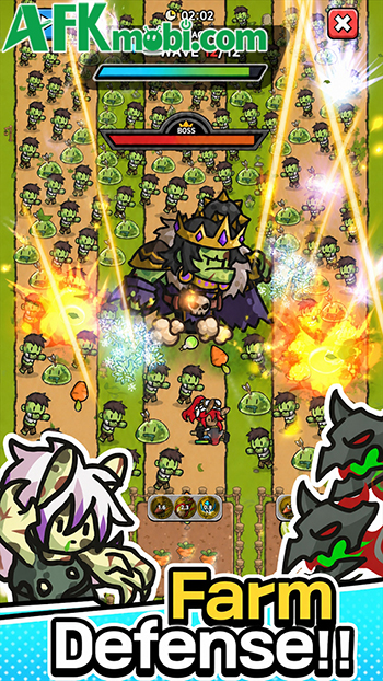Trồng cà rốt để bảo vệ trang trại thỏ trước bọn thây ma trong game BunnyFarm: Zombie Defense 0