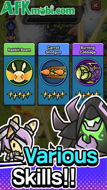 Trồng cà rốt để bảo vệ trang trại thỏ trước bọn thây ma trong game BunnyFarm: Zombie Defense 3