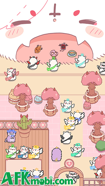 Chăm sóc cho bảy con mèo quỷ khổng lồ trong game Devil Kings Go Meow Meow 0