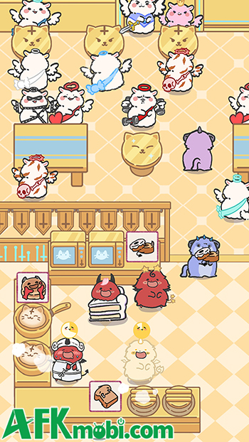 Chăm sóc cho bảy con mèo quỷ khổng lồ trong game Devil Kings Go Meow Meow 2