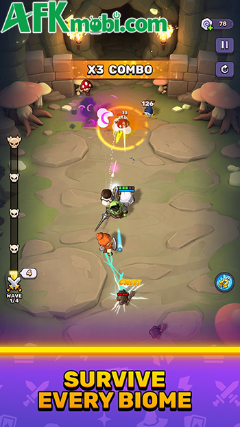 Xây đội anh hùng phòng thủ trong ngục tối tại game Dungeon Defense Adventure 3