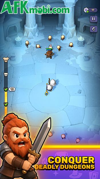 Xây đội anh hùng phòng thủ trong ngục tối tại game Dungeon Defense Adventure 5