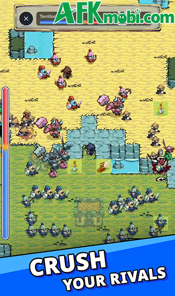 Dẫn dắt quân đội chinh phục những vùng đất trong game Emperor of All: Idle Empire 1