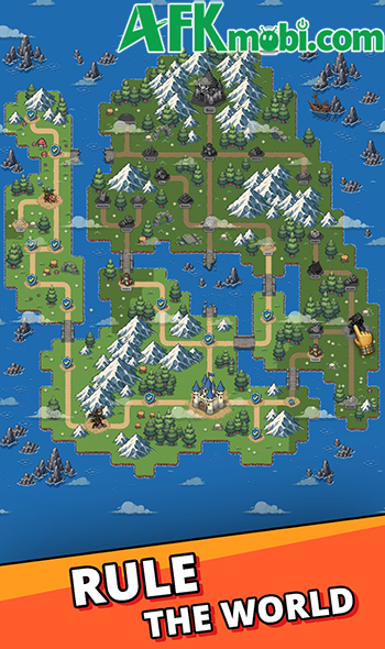 Dẫn dắt quân đội chinh phục những vùng đất trong game Emperor of All: Idle Empire 3