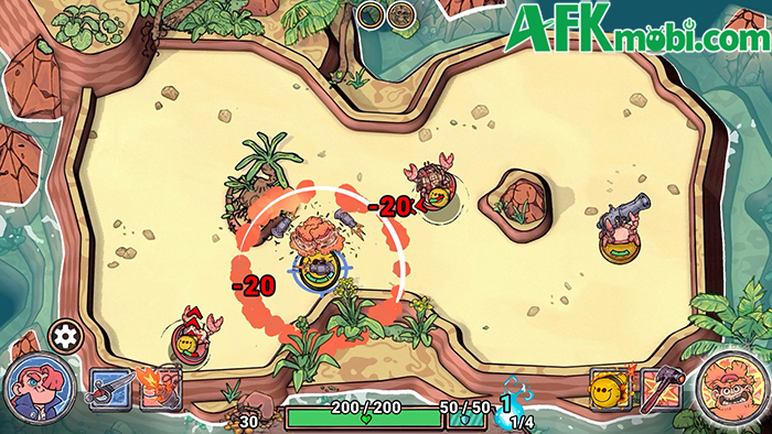 Flick Shot Rogues Mobile game chiến thuật roguelike kết hợp bắn nhân vật nảy trên bàn cờ 4