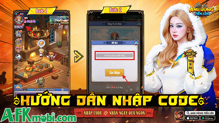 Tổng hợp gift code game Anh Hùng Tiến Lên mới nhất trong tháng 0
