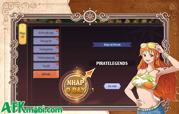 Tổng hợp gift code game Pirate Legends: Huyền Thoại Hải Tặc﻿ mới nhất trong tháng 0