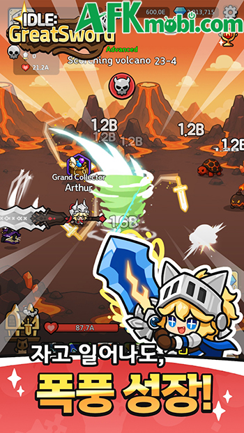 Phát triển sức mạnh bằng thanh đại kiếm trong game nhập vai nhàn rỗi Idle: GreatSword 0