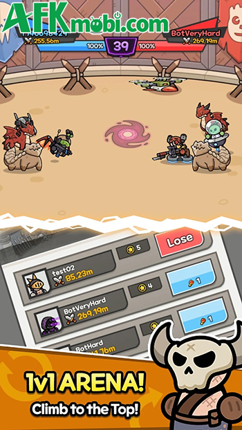 Mở thùng rác nhận trang bị cho nhân vật sử dụng diệt zombie trong game Junk Hero 4