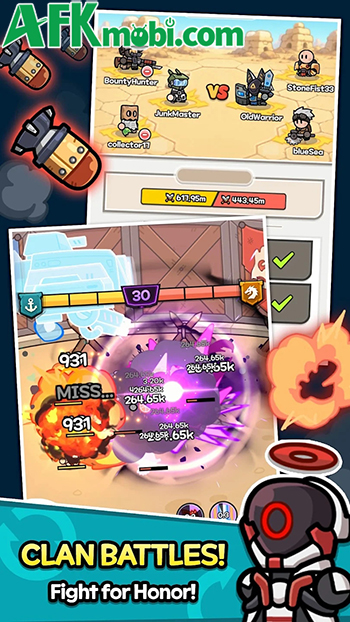Mở thùng rác nhận trang bị cho nhân vật sử dụng diệt zombie trong game Junk Hero 5