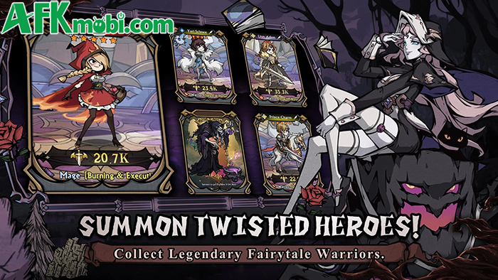 League of Grimm: Idle RPG game đấu tướng kết hợp chủ đề cổ tích phương Tây với dark fantasy 0