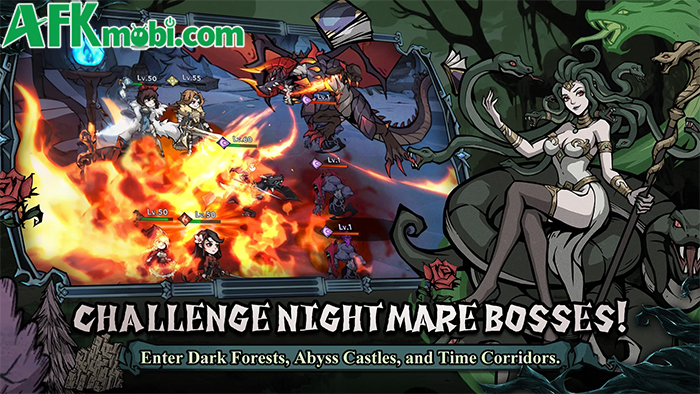 League of Grimm: Idle RPG game đấu tướng kết hợp chủ đề cổ tích phương Tây với dark fantasy 3