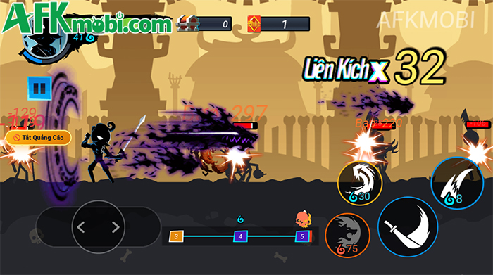 Bậc Thầy Kungfu kết hợp lối chơi hack and slash người que 2D với yếu tố roguelike 2