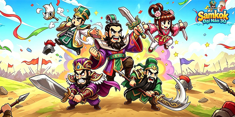 Samkok Kingdom Crush game SLG cập bến thị trường Việt Nam với tên Samkok: Đại Náo 3Q