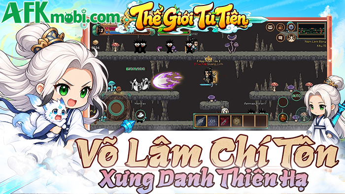 Thế Giới Tu Tiên game MMORPG 2D mang đậm chất cày cuốc cổ điển đến từ các Dev Việt 3