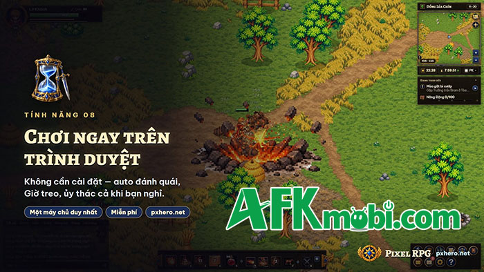 Pixel RPG – Eldoria game nhập vai pixel fantasy dành cho hội mê cày quái và săn đồ hiếm 0