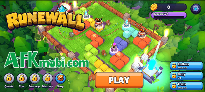 Runewall: Maze Tower Defense cho bạn tự tay xây mê cung để dồn cả bầy quái vào đường cùng 0