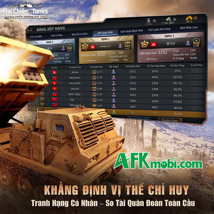 Đại Chiến Tanks game mobile bắn Xe Tăng dành cho game thủ mê chủ đề Quân Sự 3