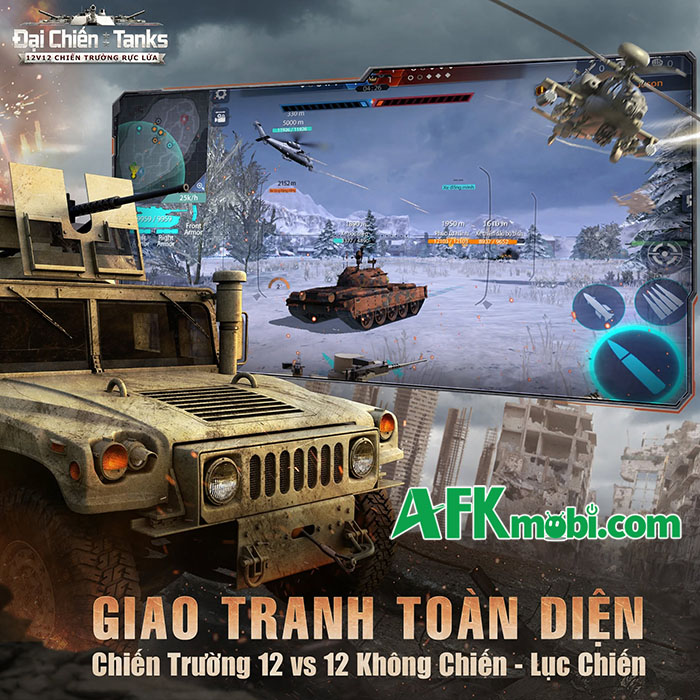 Đại Chiến Tanks game mobile bắn Xe Tăng dành cho game thủ mê chủ đề Quân Sự 2