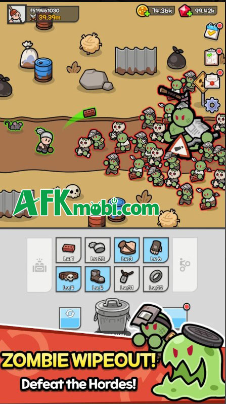 Junk Hero cho bạn nhặt phế liệu, chế tạo vũ khí diệt zombie 0