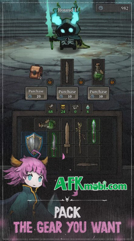 Vào game Mika: Dungeon Backpacker xếp ba lô càn quét ngục tối 0