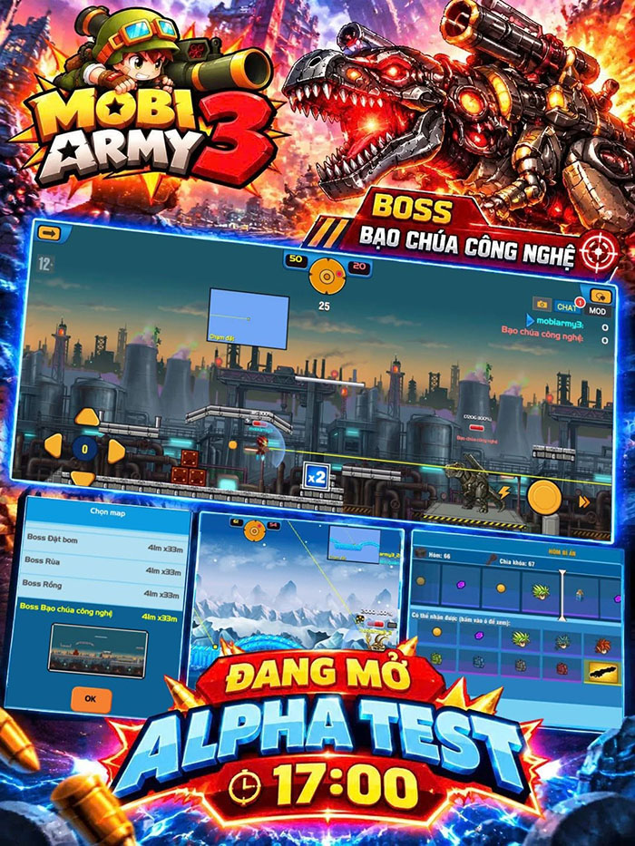 MobiArmy3 mời bạn trở lại chiến trường tuổi thơ với những màn đấu súng tọa độ cân não 3
