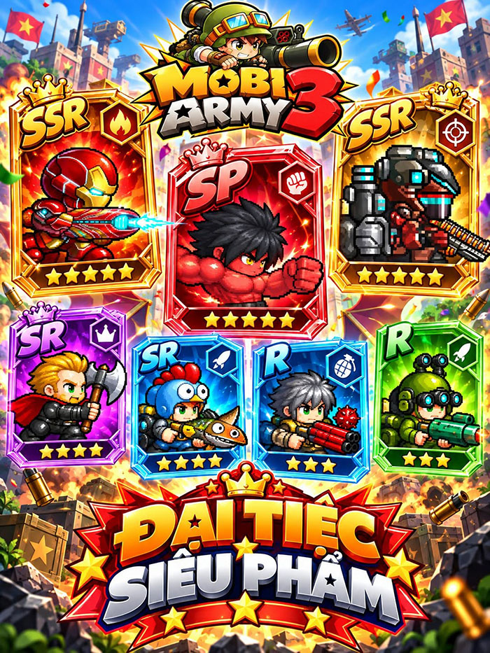 MobiArmy3 mời bạn trở lại chiến trường tuổi thơ với những màn đấu súng tọa độ cân não 1