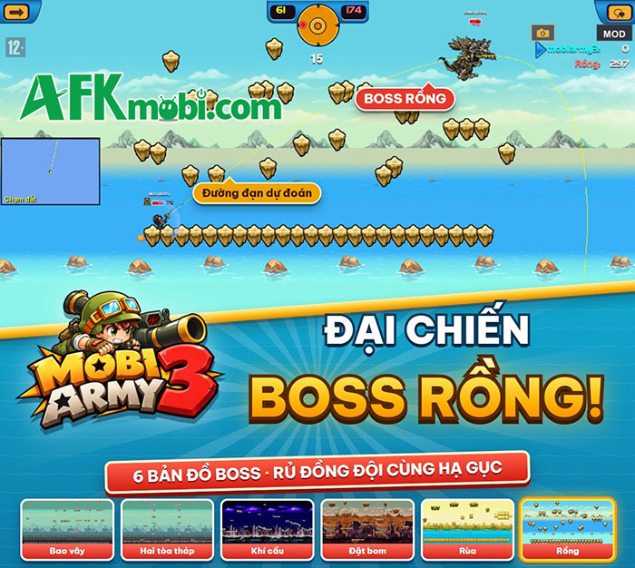 MobiArmy3 mời bạn trở lại chiến trường tuổi thơ với những màn đấu súng tọa độ cân não 2