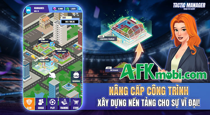 Tactic Manager: Đường Đến Vinh Quang game quản lý Bóng Đá về Việt Nam 2
