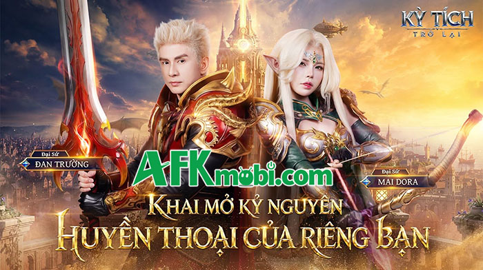 Đan Trường và Maidora hóa thân thành các lớp nhân vật trong game Kỳ Tích Trở Lại 2