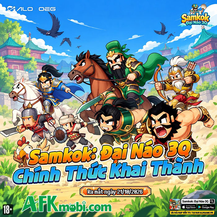 Tổng hợp gift code game Samkok: Đại Náo 3Q mới nhất trong tháng 1