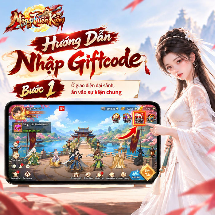 Tổng hợp gift code game Mộng Thiên Kiếm - DigiGames mới nhất trong tháng 0
