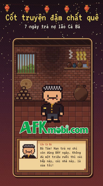 Tiệm Xôi Bà Tám game Việt bán xôi trả nợ, thiếu tiền là mất nhà 1