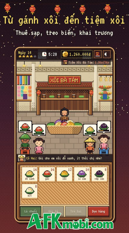 Tiệm Xôi Bà Tám game Việt bán xôi trả nợ, thiếu tiền là mất nhà 7