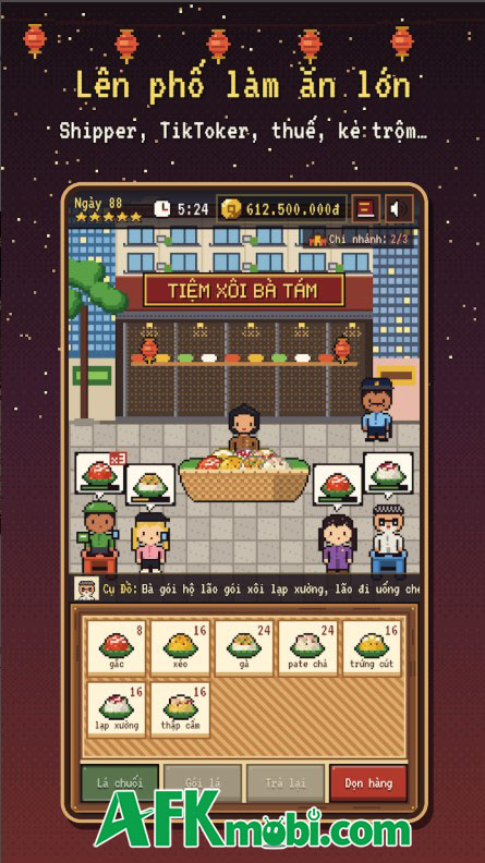 Tiệm Xôi Bà Tám game Việt bán xôi trả nợ, thiếu tiền là mất nhà 3