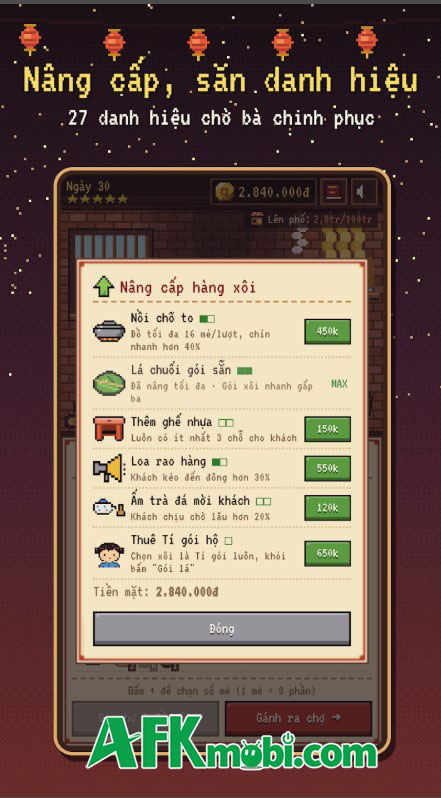 Tiệm Xôi Bà Tám game Việt bán xôi trả nợ, thiếu tiền là mất nhà 4