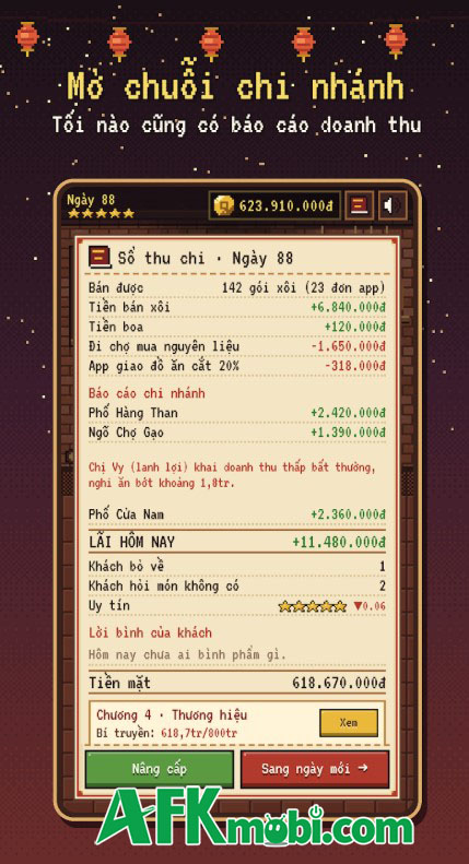 Tiệm Xôi Bà Tám game Việt bán xôi trả nợ, thiếu tiền là mất nhà 5