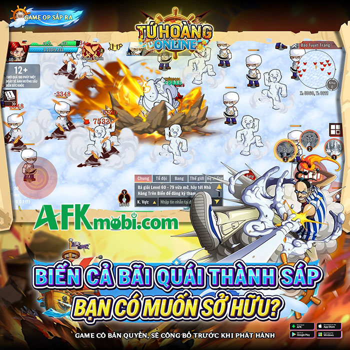 Tứ Hoàng Online game One Piece cho game thủ thỏa sức cày cấp săn Trái Ác Quỷ 1