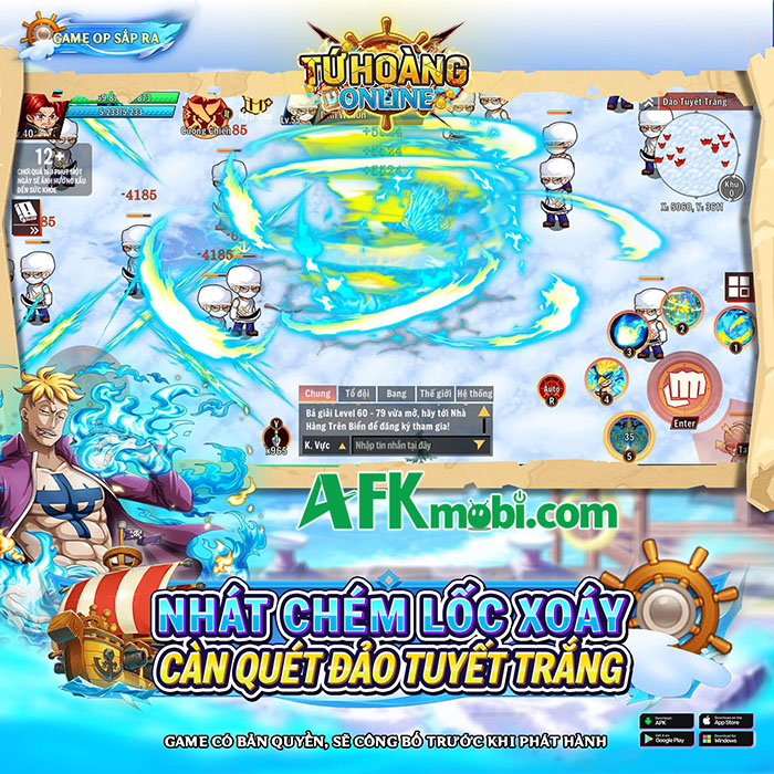 Tứ Hoàng Online game One Piece cho game thủ thỏa sức cày cấp săn Trái Ác Quỷ 2