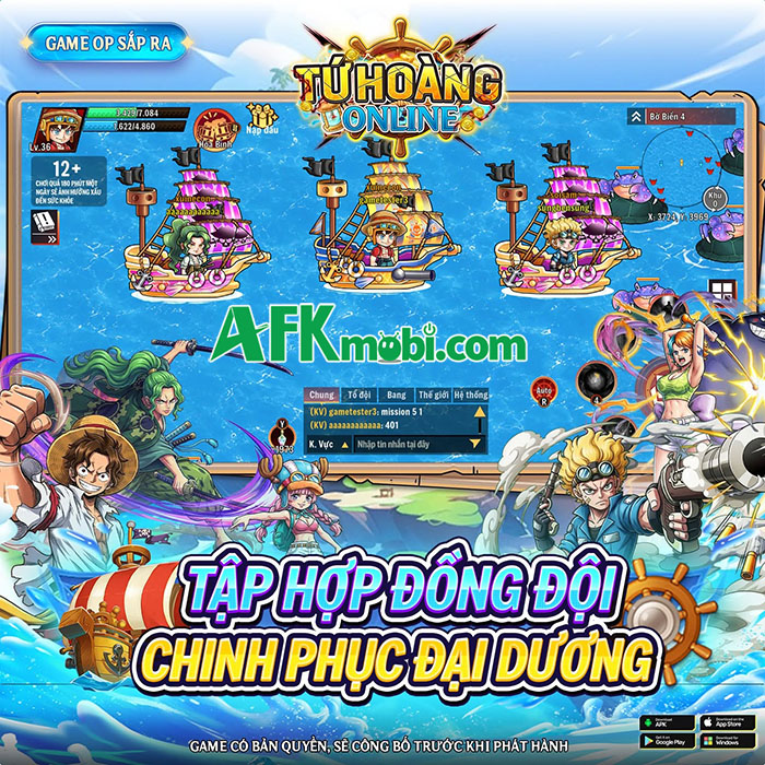 Tứ Hoàng Online game One Piece cho game thủ thỏa sức cày cấp săn Trái Ác Quỷ 4
