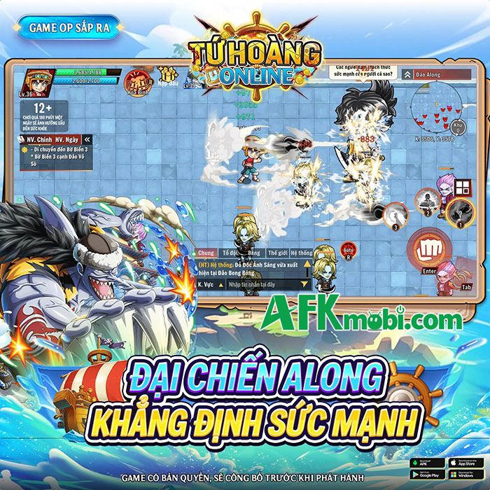 Tứ Hoàng Online game One Piece cho game thủ thỏa sức cày cấp săn Trái Ác Quỷ 5
